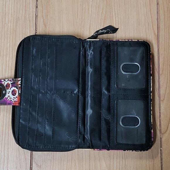 VERA BRADLEY ROSEWOOD TURN LOCK WALLET (RETIRED) - Picture 4 of 9